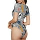 thumbnail image 2 of Balery Dog Body de cuello redondo de manga corta para mujer Tops de manga corta Tops básicos-Large, 2 of 7