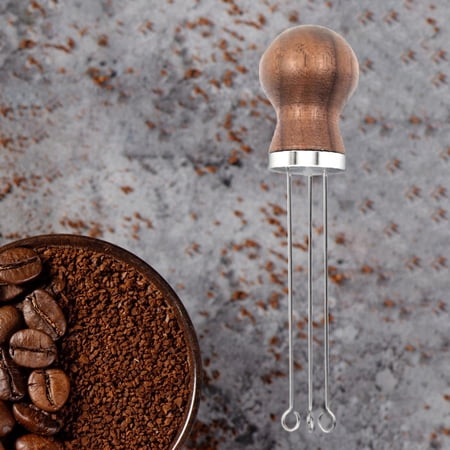 Coffee Distributor Hand Distribution Tool Solid Wooden for Barista ...