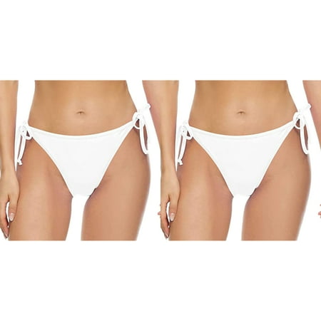 2 Pack Women Vintage Print Low Waist Brazilian Bikini Bottom Swimwear Briefs Beachwear Brazilian Bikini Bottom Side Tie Thong Bathing Swimbottom Toddler Swim Pants Swim for Men Shorts Swim Towel