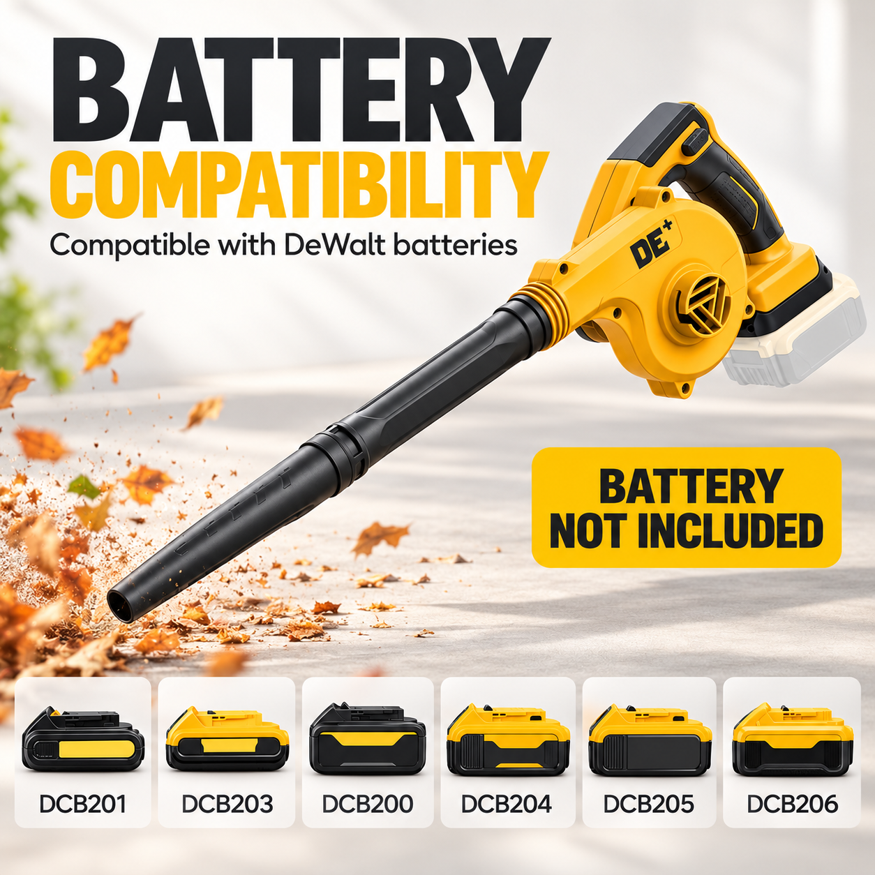 VANQUE Cordless Leaf Blower for DeWalt 20V Batteries photo 2