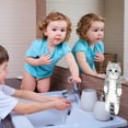 thumbnail image 2 of PureCasa Funny Cat Hand Towels for Bathroom Kitchen, 6"x25" Hanging Face Towel Super Absorbent Cute Washcloths Childrens Day Gift, 2 of 4