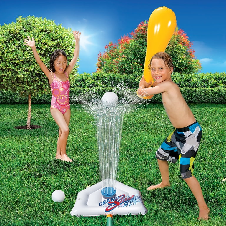 Banzai Grand Slam 'N Splash Sprinkler Baseball Game w/ Inflatable