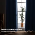 thumbnail image 6 of Deconovo 100% Blackout Curtain Grommet Full Shading Curtain with Silver Coating,42x63 inch,Royal Blue,2 Panels, 6 of 7
