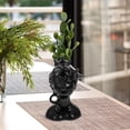 thumbnail image 5 of MLINS Black Ceramic Human Face Vase for Decoration Creative Flower Holder Chic Home Office Ornament, 5 of 8