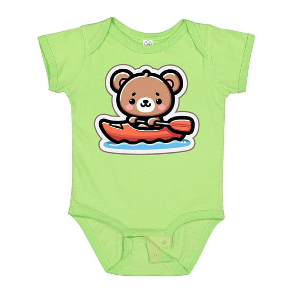 Inktastic Kayaking Future Kayaker Bear Boys or Girls Baby Bodysuit