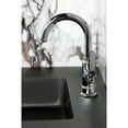 thumbnail image 4 of Kingston Brass KSD2211KL Whitaker One-Handle 1-Hole Bathroom Faucet with Deck Plate and Push Pop-Up Drain in Polished Chrome, 4 of 7