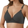 thumbnail image 2 of Lixiuxyad Seamless Underwire Comfortable Full Cup Bra Hot Off The Shelf Bra,Bras for Women Black 42, 2 of 5