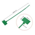 thumbnail image 2 of 6 Inches Cable Zip Ties Label Tag Mark Self-Locking Nylon Green 120 Pack, 2 of 5