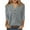 Gray, variant on Summer Akafmk 3/4 Sleeve Shirts for Women,Summer Womens Button Up Tunic Tops,Fashion Top Tees Casual V-Neck Buttons Solid Loose T-Shirt Blouses Shirts