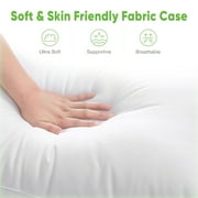 Teler Goose Feather Down Pillows for Sleeping,Hotel Collection Standrad Size Soft Bed Pillow,1 Pack,Standrad (20.2 x 26.2)