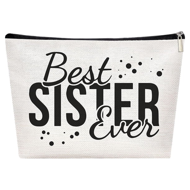 Sister Sister Gift Missing You Send Love Makeup Case Toiletry Bag Friend Makeup Bag For Friend Gifts