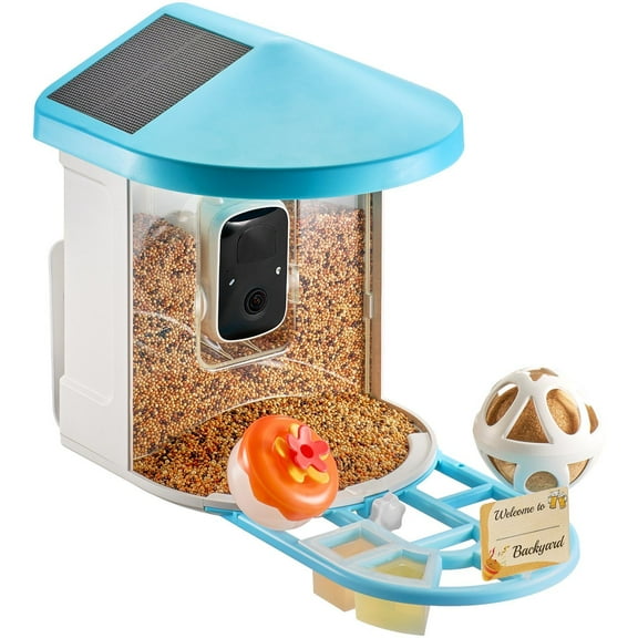 Smart Bird Feeder with AI Camera - Solar Powered, Identifies 10,000  Bird Species, Auto Captures & Notifies