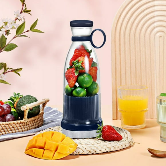 Économies d'Été Kcavykas Mélangeurs Portatifs, Mélangeur pour Frappés et, Presse-Agrumes pour Fruits Usb Rechargeable avec 6 Lames, Mélangeurs Portatifs à Main pour le Sport, les Voyages et le Plein Air