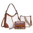 thumbnail image 1 of Set de monederos BAVERGE para mujer, piel grande, 3 unidades+cartera, 1 of 7