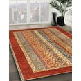thumbnail image 3 of Ahgly Company Machine Washable Indoor Rectangle Abstract Red Area Rugs, 2' x 4', 3 of 7