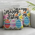 thumbnail image 3 of PHYHOO Easter Pillow Covers Decor Hello My Peeps Pillow Covers Easter Decorative Outdoor Throw Pillow Covers Cushion Case, 3 of 5