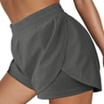 thumbnail image 5 of Summer Shorts for Women Solid Color Casual Holiday Breathable Shorts Pockets Sport Pants, 5 of 6