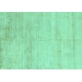 thumbnail image 1 of Ahgly Company Indoor Rectangle Solid Turquoise Blue Modern Area Rugs, 8' x 10', 1 of 4