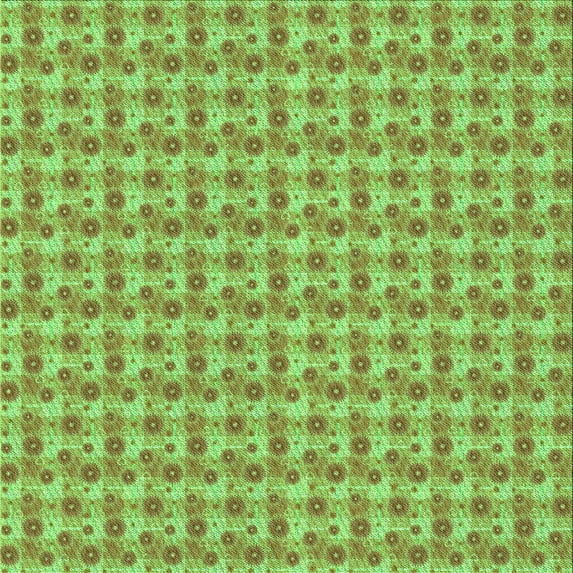 Ahgly Company Machine Washable Indoor Square Transitional Olive Green Area Rugs, 5' Square