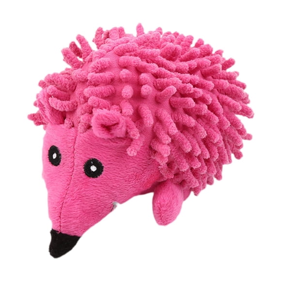 Juguete de peluche para mascotas, juguete de peluche para perros, juguete suave para perros que chirría, juguete para cachorros, juguete interactivo rosa