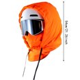 thumbnail image 4 of Waterproof Fleece-Lined Hood for Skiing Winter Hat Multifunctional 3-in-1 Snowboarding Winter Ski Face Hickened Full Cover for Men Women, 4 of 5