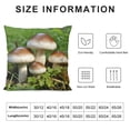 thumbnail image 5 of GOSMITH Throw Pillow Cover - Egerling Disc Fungus Forest Screen Fungus white, 5 of 5