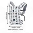 thumbnail image 3 of Soft Stuffed Animal Baby Doll Holders with Adjustable Strap for Front and Back Carrying Designed for Kids, 3 of 3