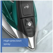 Rowenta Pro Master Iron for Clothes, Stainless Steel Soleplate, 400 Microsteam Holes, 1775 Watts, Black & Green DW8360
