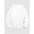 thumbnail image 3 of ZAFUL Men's or Junior Teenager Leisure LOS ANGELES Letter Print Casual T-shirt White S, 3 of 5