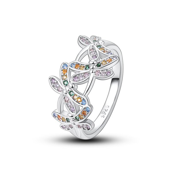 2023 Anillo de bodas 925 Anillos de dedo de plata para mujer Flor infinita Princesa Wishbone Corazón Anillo de compromiso Anillo popular Tan Jianjun unisex