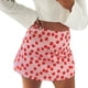 thumbnail image 1 of Falda casual estampada Falda mini de cintura alta Faldas cortas para mujer (Rosa S) FLhrweasw Para estrenar, 1 of 9