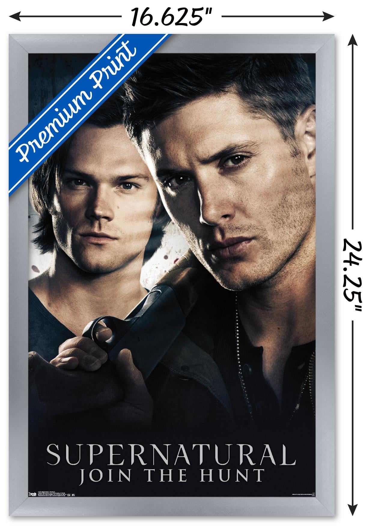 Supernatural - Brothers Wall Poster, 14.725" x 22.375", Framed