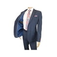 thumbnail image 4 of Men Suit BERLUSCONI Turkey 100% Soft Italian Wool Super 180's #Ber27 Navy Blue, 4 of 11