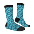 thumbnail image 3 of Uemuo Seahorse Pattern Women's Crew Socks, Soft Durable Breathable Moisture-Wicking with Odor Control Cotton socks, 3 of 9