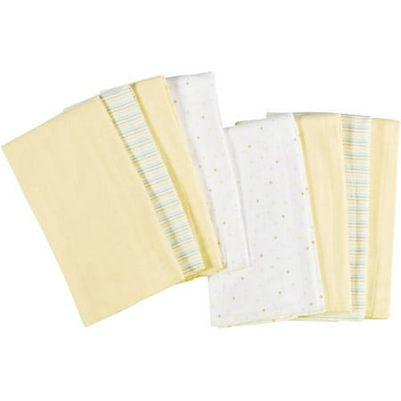 Gerber - Flannel Burp Cloth 8-pack, Yell