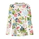 thumbnail image 5 of Blusa superior casual de manga larga con cuello redondo y estampado de moda para mujer verde / m, 5 of 6