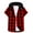 Red, variant on ZCFZJW Short Sleeve Button Down Plaid Hoodie T-Shirts for Men Lightweight Casual Drawstring Hooded Pullover Tops Splicing Shirts Purple L