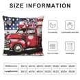thumbnail image 5 of Shiartex  Hello America Love Truck Heart Throw Pillow Covers, Polka Dots 4th of July Patriotic Independence Memorial Day Cushion Case for Sofa Couch White, 5 of 5
