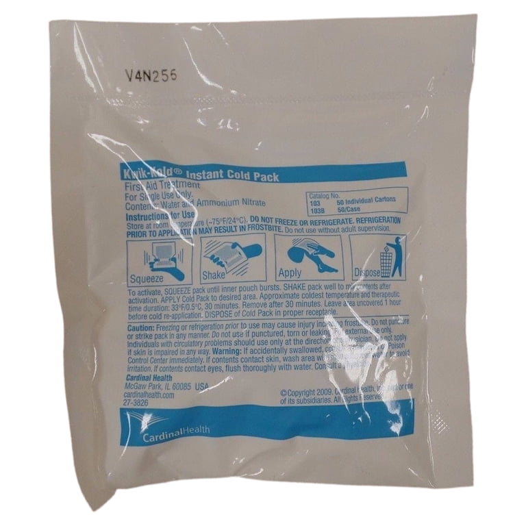 Cardinal Health KWIK-KOLD Instant Ice Pack First Aid Kit Size-2