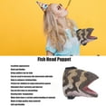 Sea Animal Hand Puppet Toy Lifelike Soft Vinyl Flexible Mouth Grouper