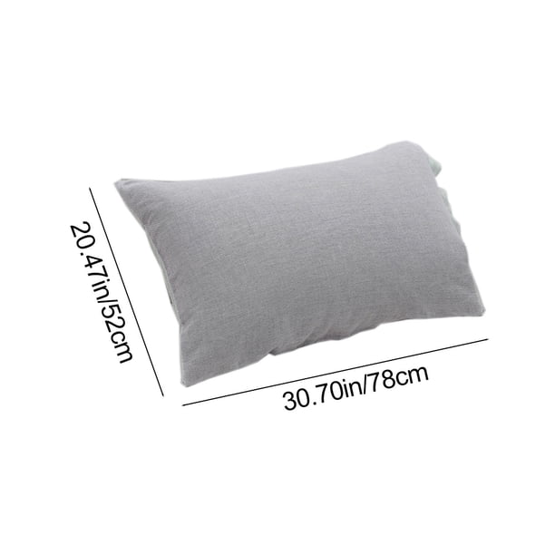 Funda de almohada de algodón de 4 capas con cierre a presión extraíble.