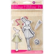 PRIMA MARKETING INC JN Doll Stamp & Dies - Bunny UPC 655350912192