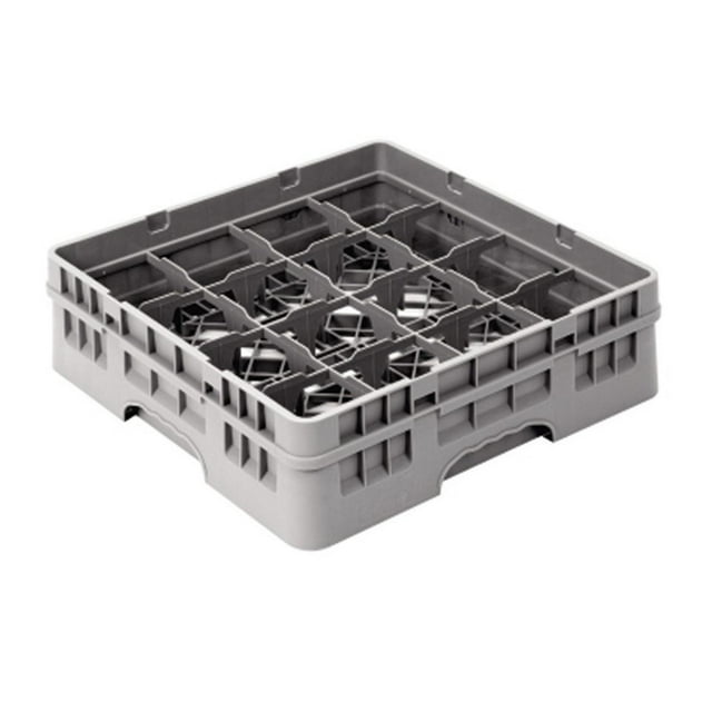 Rejilla para vasos y vasos para lavavajillas, comercial, con asas, accesorio para lavavajillas, apilable, con 16 compartimentos, estante portavasos