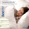 thumbnail image 5 of HNB Store 3pc Duvet Cover Set | 1000 TC Egyptian Cotton | Oversized King Size Duvet Cover with 2 Pillowcases | Ivory Solid, 5 of 8