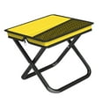 thumbnail image 4 of Silla de picnic de taburete de campamento plegable para adultos niños fácil configuración de pesca asiento de pescado taburete de bolsillo para viajar Amarillo, 4 of 8