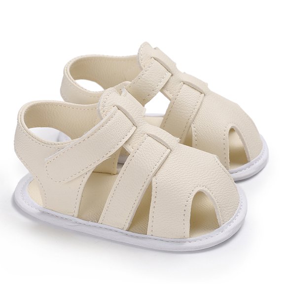 Douhoow Infant Boys Shoes Summer Casual Prewalker Baby PU Leather Soft Sole Sandles