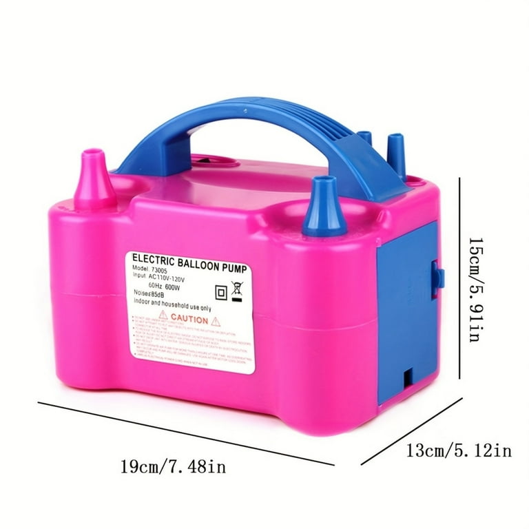 Henviro Electric Air Balloon - Portable Dual Nozzle Electric Balloon Blower Air Pump Balloons Inflator With Balloon Tying Tools And Charging Cable For Party Decoration 110v 120v 600w-699708