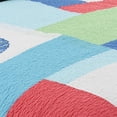 thumbnail image 3 of Antigua Bay Blue Shells Beach Coastal Full/Queen 3 Piece Quilt Set, 3 of 4