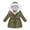 Blackish Green, variant on KAUOD Girls Fleece-Lined Parka Coats Zip up Hooded Winter Puffer Jackets Teen Kids Quilted Warm Windproof down Outwear
