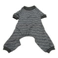 thumbnail image 1 of Puppy Jumpsuit, Summer Ribbed Cuff Stretchable Protective Dog Pajamas Grey  For Pets For Cats For Outdoor XS,S,M,L,XL, 1 of 8
